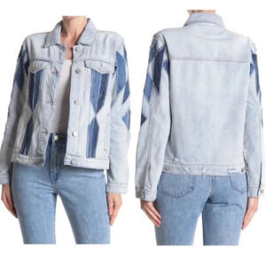 NEW BLANK NYC Denim jean Patchwork Jacket Borderlines
Coachella festival western